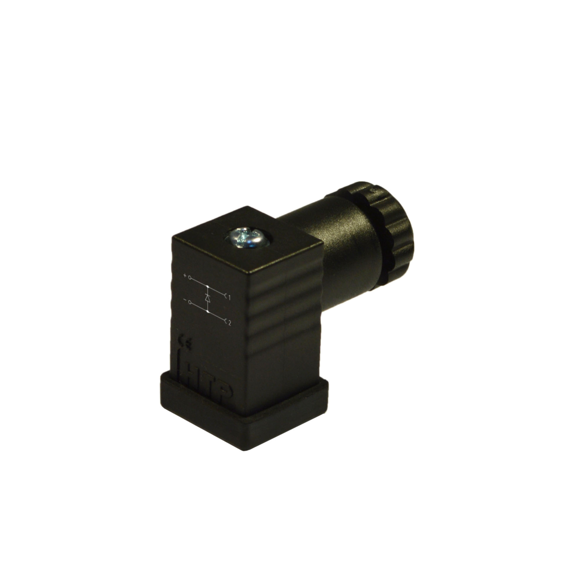 Industrial standard(typeC)field attachable,2p+PE(h.6),diode,1-230VDC,PG7